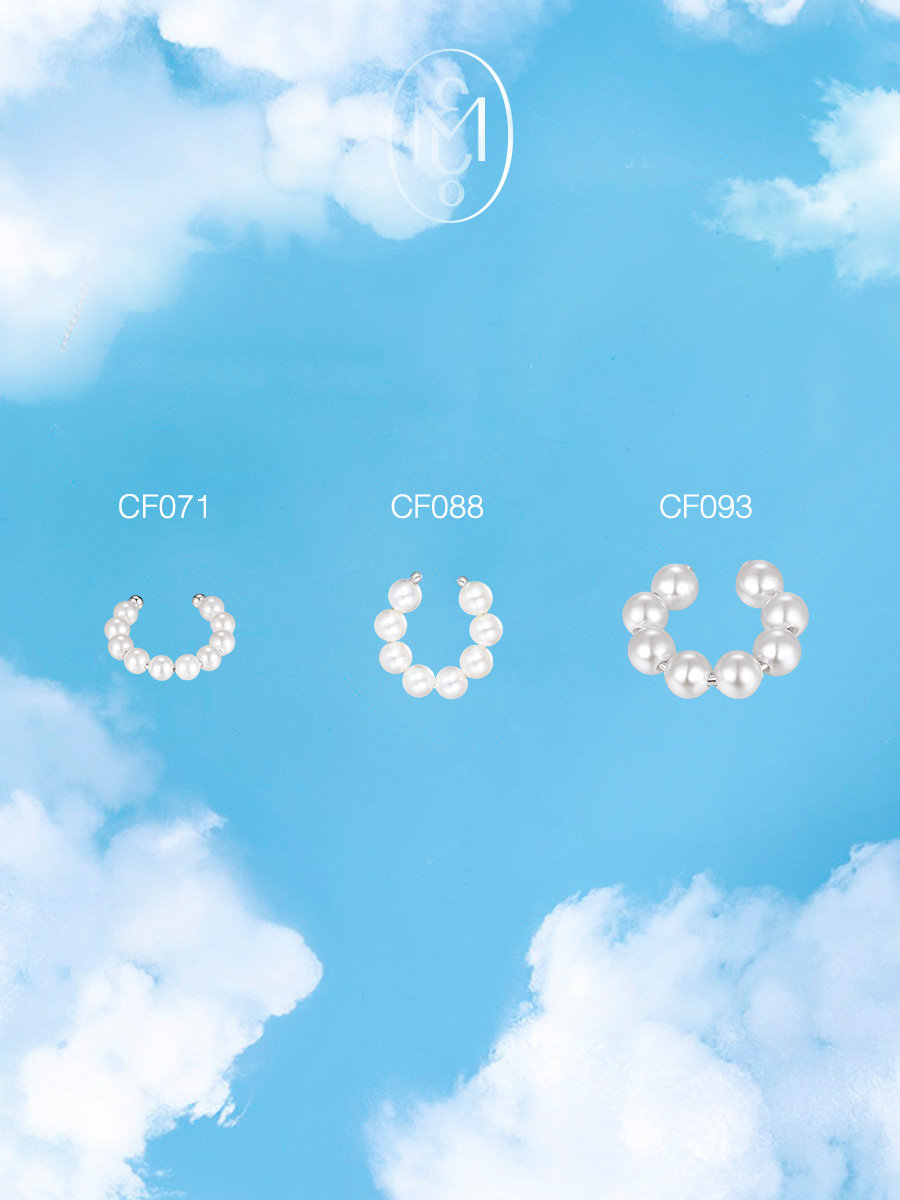 Каффы: Жемчужная каффа 10 мм можно купить в ювелирном гардеробе MOMNT (Momentsilver), интернет-магазине украшений из серебра. имитация жемчуга, серебро, родий. Артикул 