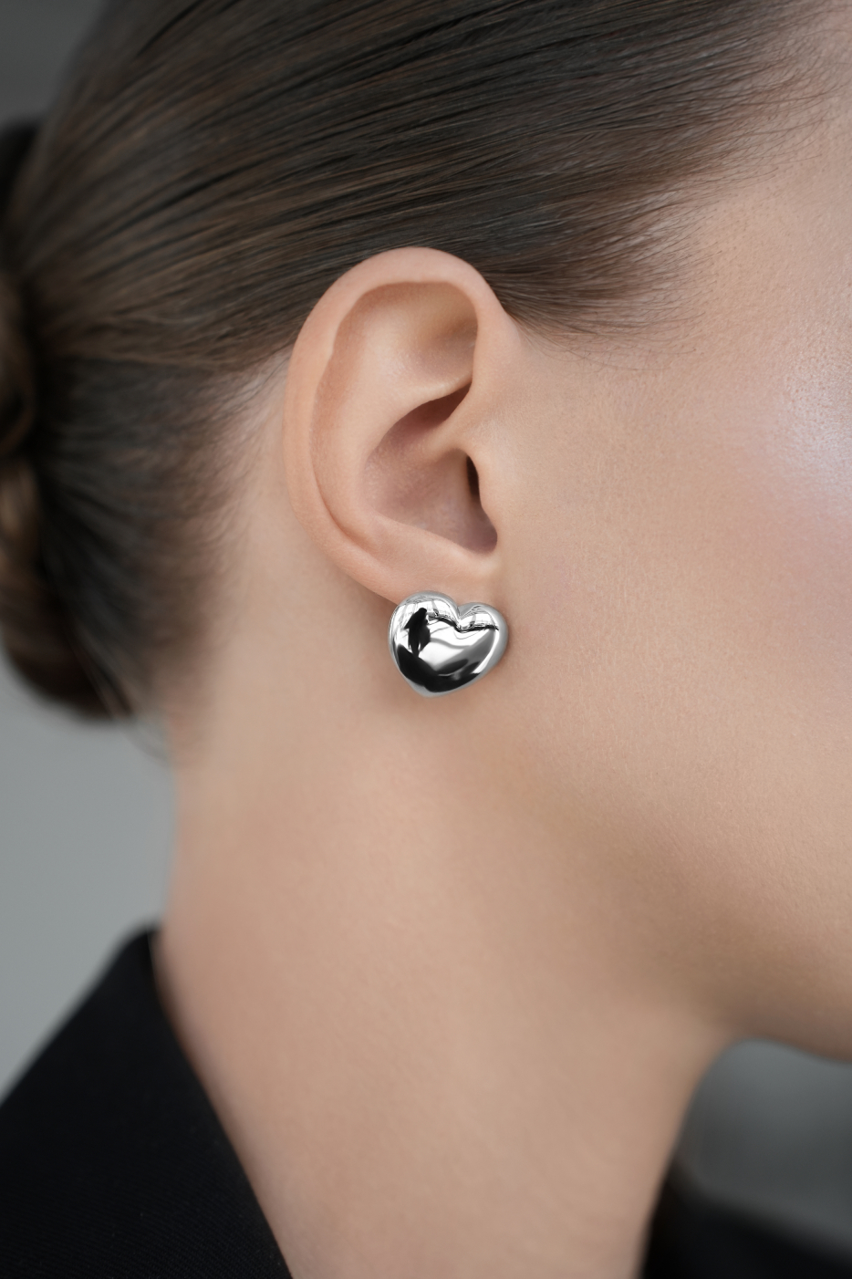 Серьги: Серьги Раздутые чувства XL можно купить в ювелирном гардеробе MOMNT (Momentsilver), интернет-магазине украшений из серебра. Серебро 925, родий. Артикул 