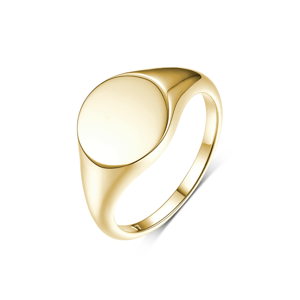 Кольца: Кольцо-печатка Круг в позолоте можно купить в ювелирном гардеробе MOMNT (Momentsilver), интернет-магазине украшений из серебра. Серебро 925, позолота. Артикул 