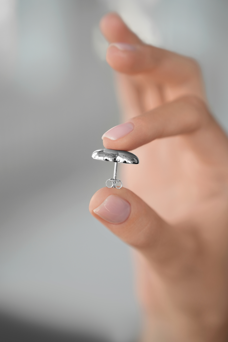 Серьги: Серьги Раздутые чувства XL можно купить в ювелирном гардеробе MOMNT (Momentsilver), интернет-магазине украшений из серебра. Серебро 925, родий. Артикул 