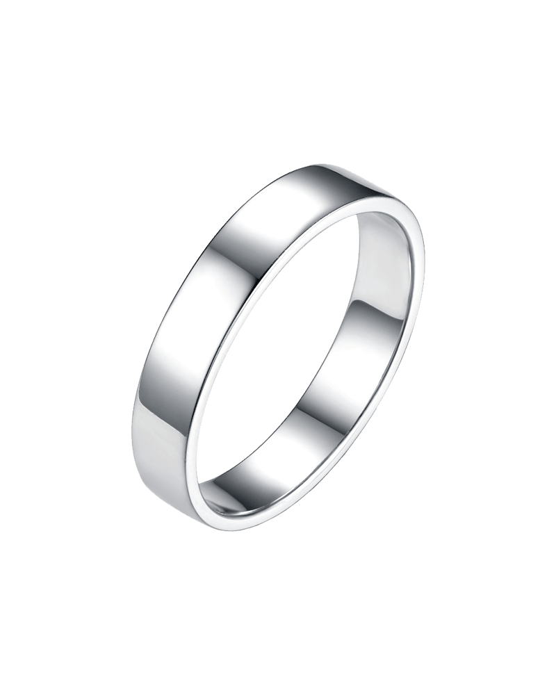 Кольца: Утолщенное кольцо Линия можно купить в ювелирном гардеробе MOMNT (Momentsilver), интернет-магазине украшений из серебра. Серебро 925, родий. Артикул 