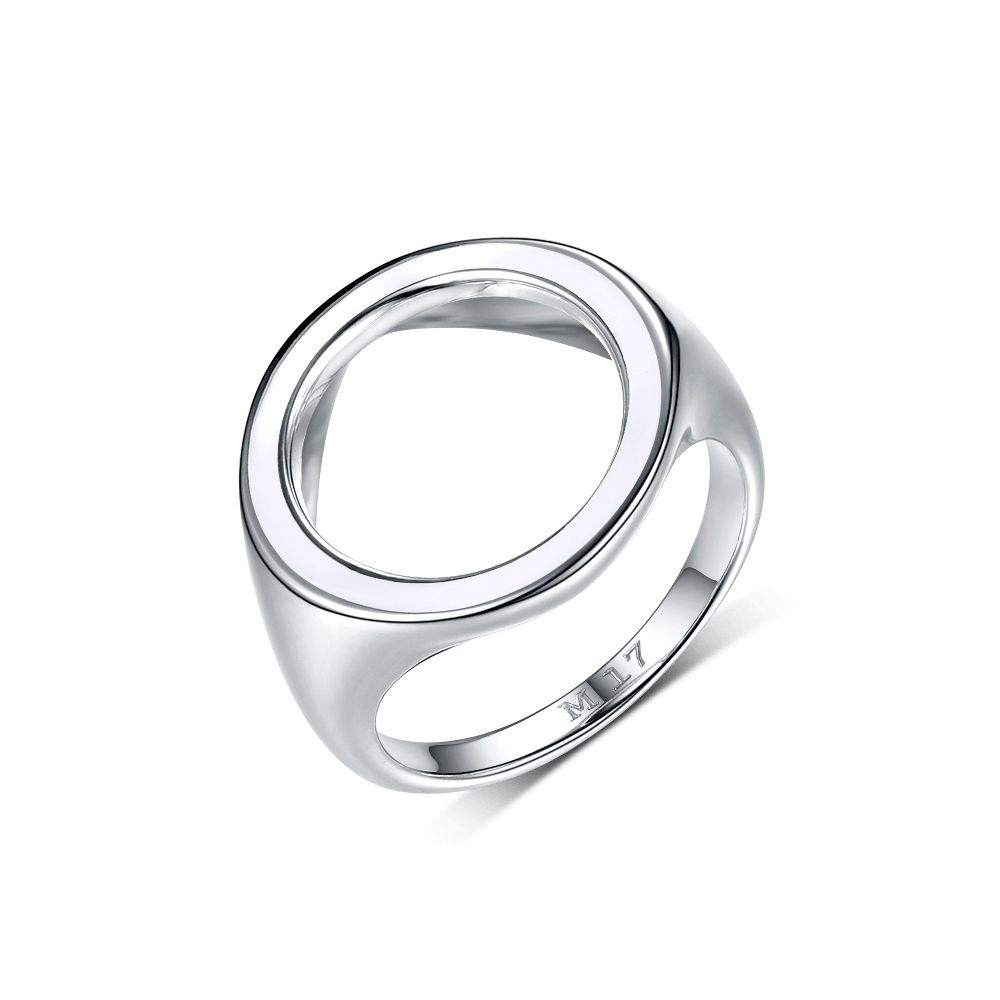 Кольца: Кольцо Энсо можно купить в ювелирном гардеробе MOMNT (Momentsilver), интернет-магазине украшений из серебра. Серебро 925, родий, эмаль. Артикул 