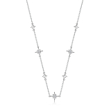 Колье: Колье-чокер Северное сияние можно купить в ювелирном гардеробе MOMNT (Momentsilver), интернет-магазине украшений из серебра. Серебро 925, родий. . Артикул 