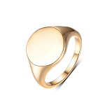 Кольца: Кольцо-печатка Большой круг в позолоте можно купить в ювелирном гардеробе MOMNT (Momentsilver), интернет-магазине украшений из серебра. Серебро 925, позолота. Артикул 