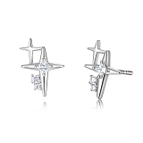 Серьги: Серьги-гвоздики Искры можно купить в ювелирном гардеробе MOMNT (Momentsilver), интернет-магазине украшений из серебра. Серебро 925, родий. Артикул 