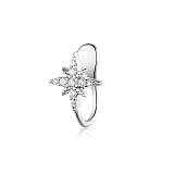 Sale: Кафф Полярная звезда можно купить в ювелирном гардеробе MOMNT (Momentsilver), интернет-магазине украшений из серебра. Серебро 925, родий, вставки:куб.цирконий. Артикул 