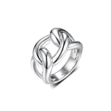 Кольца: Кольцо Массивная цепь можно купить в ювелирном гардеробе MOMNT (Momentsilver), интернет-магазине украшений из серебра. Серебро 925, родий. Артикул 
