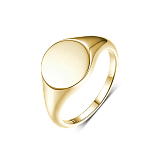 Кольца: Кольцо-печатка Круг в позолоте можно купить в ювелирном гардеробе MOMNT (Momentsilver), интернет-магазине украшений из серебра. Серебро 925, позолота. Артикул 
