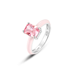 Кольца: Кольцо Клубничный пломбир можно купить в ювелирном гардеробе MOMNT (Momentsilver), интернет-магазине украшений из серебра. Серебро 925, родий. Артикул 