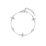 Браслеты: Браслет Северное сияние можно купить в ювелирном гардеробе MOMNT (Momentsilver), интернет-магазине украшений из серебра. Серебро 925, родий.. Артикул 