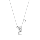 Колье: Колье Сэддл  можно купить в ювелирном гардеробе MOMNT (Momentsilver), интернет-магазине украшений из серебра. Серебро 925, родий. . Артикул 