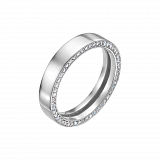 Кольца: Золотое кольцо со 104 бриллиантами в белом золоте можно купить в ювелирном гардеробе MOMNT (Momentsilver), интернет-магазине украшений из серебра. Золото 585. Вставки: бриллианты. Артикул 