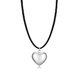 Колье: Колье Раздутые чувства на замшевом шнурке можно купить в ювелирном гардеробе MOMNT (Momentsilver), интернет-магазине украшений из серебра. Серебро 925, родий. Артикул 