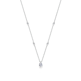 Колье: Колье в огранке Груша можно купить в ювелирном гардеробе MOMNT (Momentsilver), интернет-магазине украшений из серебра. Серебро 925, родий. Вставки: куб.цирконий. Артикул 