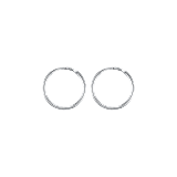 Серьги: Тонкие серьги-кольца 2 см можно купить в ювелирном гардеробе MOMNT (Momentsilver), интернет-магазине украшений из серебра. Серебро 925, родий. Артикул 