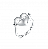 Кольца: Кольцо Любовь и ненависть можно купить в ювелирном гардеробе MOMNT (Momentsilver), интернет-магазине украшений из серебра. Серебро 925, родий. Артикул 