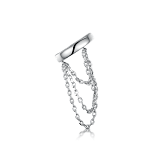 Каффы: Кафф Полоса с цепями можно купить в ювелирном гардеробе MOMNT (Momentsilver), интернет-магазине украшений из серебра. Серебро 925, родий.