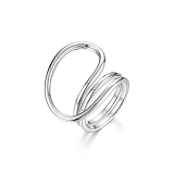 Кольца: Кольцо Непрерывность можно купить в ювелирном гардеробе MOMNT (Momentsilver), интернет-магазине украшений из серебра. Серебро 925, родий. Артикул 