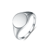 Кольца: Кольцо-печатка Круг можно купить в ювелирном гардеробе MOMNT (Momentsilver), интернет-магазине украшений из серебра. Серебро 925, родий. Артикул 