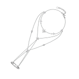 Браслеты: Браслет на кисть Полярная звезда экстра можно купить в ювелирном гардеробе MOMNT (Momentsilver), интернет-магазине украшений из серебра. Серебро 925, родий.. Артикул 