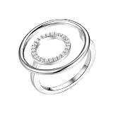 Кольца: Кольцо Гало можно купить в ювелирном гардеробе MOMNT (Momentsilver), интернет-магазине украшений из серебра. Серебро 925, родий, вставки:куб.цирконий. Артикул R045