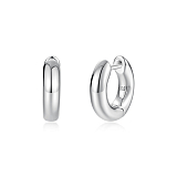 Серьги: Серьги Дутые толстые кольца можно купить в ювелирном гардеробе MOMNT (Momentsilver), интернет-магазине украшений из серебра. Серебро 925, родий. Артикул 