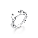 Кольца: Кольцо со стекающими каплями можно купить в ювелирном гардеробе MOMNT (Momentsilver), интернет-магазине украшений из серебра. Серебро 925, родий. Артикул 