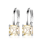 Sale: Серьги принцесса лимонные можно купить в ювелирном гардеробе MOMNT (Momentsilver), интернет-магазине украшений из серебра. Ювелирный сплав, родий, вставки: куб. цирконий. Артикул 