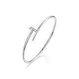 Браслеты: Браслет Гвоздь с камнями на шляпке можно купить в ювелирном гардеробе MOMNT (Momentsilver), интернет-магазине украшений из серебра. Серебро 925, родий, вставки:куб.цирконий. Артикул 