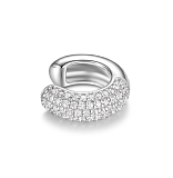 Каффы: Кафф Бублик с камнями 10 мм можно купить в ювелирном гардеробе MOMNT (Momentsilver), интернет-магазине украшений из серебра. Серебро 925, родий, вставки:куб.цирконий. Артикул 