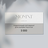 Сертификаты: Электронный подарочный сертификат 5000 рублей можно купить в ювелирном гардеробе MOMNT (Momentsilver), интернет-магазине украшений из серебра. Подарите вашим близким возможность выбрать любое украшение MOMNT!