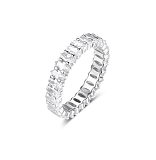 Кольца: Кольцо дорожка с камнями можно купить в ювелирном гардеробе MOMNT (Momentsilver), интернет-магазине украшений из серебра. Серебро 925, родий, вставки куб. цирконий. Артикул 